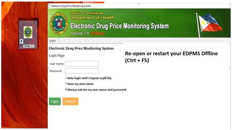edpms login|EDPMS Region 8 .
